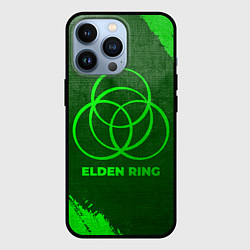 Чехол для iPhone 13 Pro Elden Ring - green gradient, цвет: 3D-черный