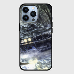 Чехол для iPhone 13 Pro БМВ брызги из под колес, цвет: 3D-черный