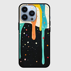 Чехол iPhone 13 Pro Разноцветные капли текстура