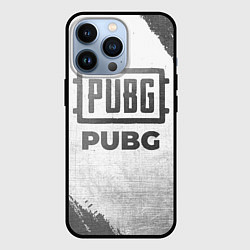 Чехол для iPhone 13 Pro PUBG - white gradient, цвет: 3D-черный