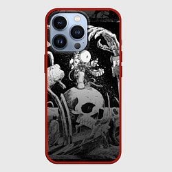 Чехол для iPhone 13 Pro Космическая фантастика, цвет: 3D-красный