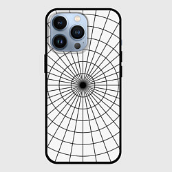 Чехол для iPhone 13 Pro Паутина полос, цвет: 3D-черный