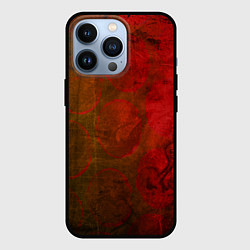 Чехол iPhone 13 Pro Абстракция - green circles in red