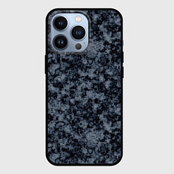 Чехол iPhone 13 Pro Темно серый мраморный узор