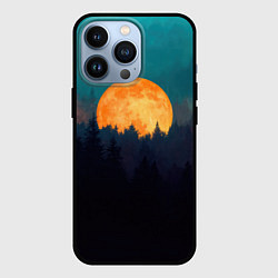 Чехол для iPhone 13 Pro Night in the forest, цвет: 3D-черный