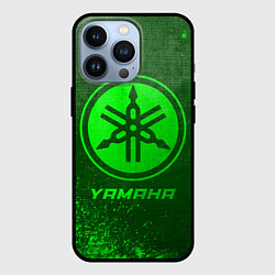 Чехол для iPhone 13 Pro Yamaha - green gradient, цвет: 3D-черный