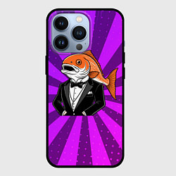 Чехол для iPhone 13 Pro Человек - карп, цвет: 3D-черный