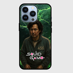 Чехол для iPhone 13 Pro Игра в кальмара игрок 456, цвет: 3D-черный