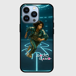 Чехол для iPhone 13 Pro Игра в кальмара - игрок 067 бежит, цвет: 3D-черный