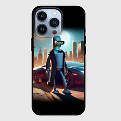 Чехол для iPhone 13 Pro Бендер с пистолетом - Нью-Йоркская мафия, цвет: 3D-черный