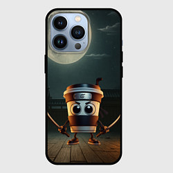 Чехол для iPhone 13 Pro Капучино Ассассино мем, цвет: 3D-черный