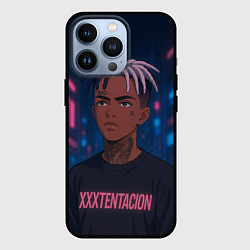 Чехол для iPhone 13 Pro XXXTentacion - Неоновый аниме арт, цвет: 3D-черный