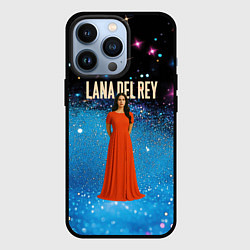Чехол для iPhone 13 Pro Lana Del Rey в оранжевом длинном платье, цвет: 3D-черный