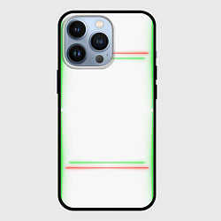 Чехол для iPhone 13 Pro Neon light green red, цвет: 3D-черный