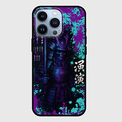 Чехол для iPhone 13 Pro Неоновый призрак самурая, цвет: 3D-черный