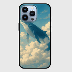 Чехол для iPhone 13 Pro Кит в облаках, цвет: 3D-черный