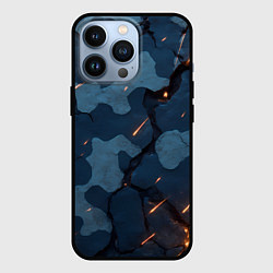 Чехол для iPhone 13 Pro Камуфляжные плиты текстура, цвет: 3D-черный