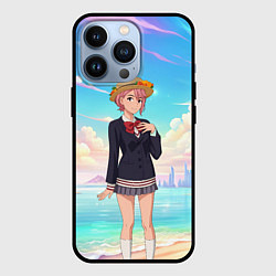 Чехол для iPhone 13 Pro Дандадан Сиратори Айра на берегу моря, цвет: 3D-черный