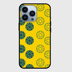 Чехол для iPhone 13 Pro Ряды из спортивных мячей, цвет: 3D-черный