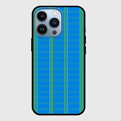 Чехол для iPhone 13 Pro Color light blue cage, цвет: 3D-черный