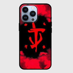 Чехол для iPhone 13 Pro Doom огненные краски, цвет: 3D-черный