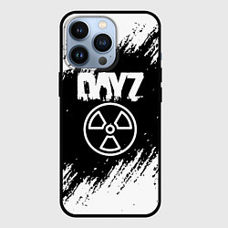 Чехол для iPhone 13 Pro Dayz белые краски лого, цвет: 3D-черный
