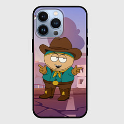 Чехол для iPhone 13 Pro Эрик Картман гот одет как ковбой, цвет: 3D-черный