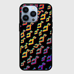 Чехол для iPhone 13 Pro JoJo bizarre adventure - glitch, цвет: 3D-черный