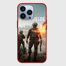 Чехол для iPhone 13 Pro Битва за Бруклин из Battlefield 6, цвет: 3D-красный