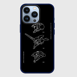 Чехол для iPhone 13 Pro Евангелион Eva, цвет: 3D-тёмно-синий