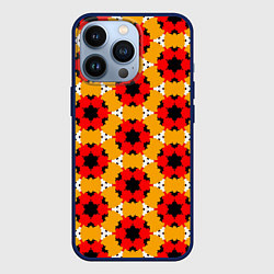 Чехол для iPhone 13 Pro Текстура из абстрактных мячей, цвет: 3D-тёмно-синий