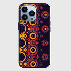 Чехол для iPhone 13 Pro Метаморфоза из персидских звезд, цвет: 3D-тёмно-синий