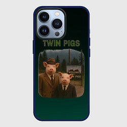 Чехол iPhone 13 Pro Twin Pigs пародия