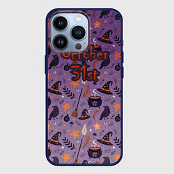 Чехол для iPhone 13 Pro 31 октября, цвет: 3D-тёмно-синий