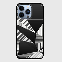Чехол для iPhone 13 Pro Геометрия, цвет: 3D-черный