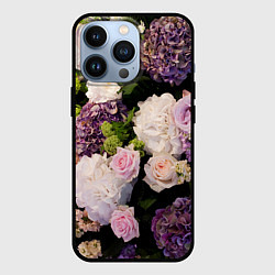 Чехол для iPhone 13 Pro Весенние цветы, цвет: 3D-черный