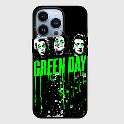 Чехол для iPhone 13 Pro Green Day: Acid Colour, цвет: 3D-черный