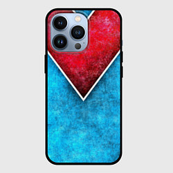 Чехол для iPhone 13 Pro Grunge superhero line - геометрические линии, цвет: 3D-черный