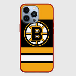 Чехол для iPhone 13 Pro Boston Bruins, цвет: 3D-красный