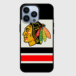 Чехол для iPhone 13 Pro Chicago Blackhawks, цвет: 3D-черный