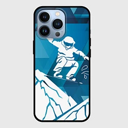 Чехол iPhone 13 Pro Горы и сноубордист