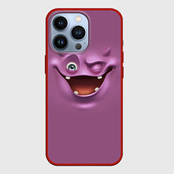 Чехол для iPhone 13 Pro Пластилиновый смайл, цвет: 3D-красный