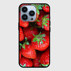 Чехол для iPhone 13 Pro Клубничная, цвет: 3D-черный