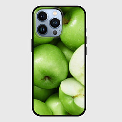 Чехол для iPhone 13 Pro Яблочная, цвет: 3D-черный