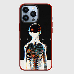 Чехол для iPhone 13 Pro Three Days Grace: Skeleton, цвет: 3D-красный