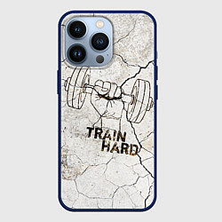 Чехол для iPhone 13 Pro Train hard, цвет: 3D-тёмно-синий