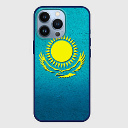Чехол для iPhone 13 Pro Флаг Казахстана, цвет: 3D-тёмно-синий