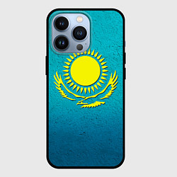 Чехол для iPhone 13 Pro Флаг Казахстана, цвет: 3D-черный