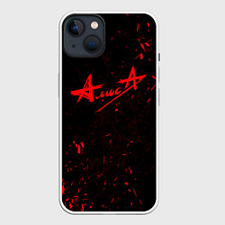 Чехол для iPhone 14 Plus АлисА, цвет: 3D-белый