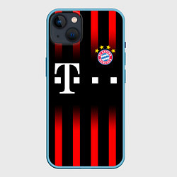 Чехол для iPhone 14 Plus FC Bayern Munchen, цвет: 3D-голубой